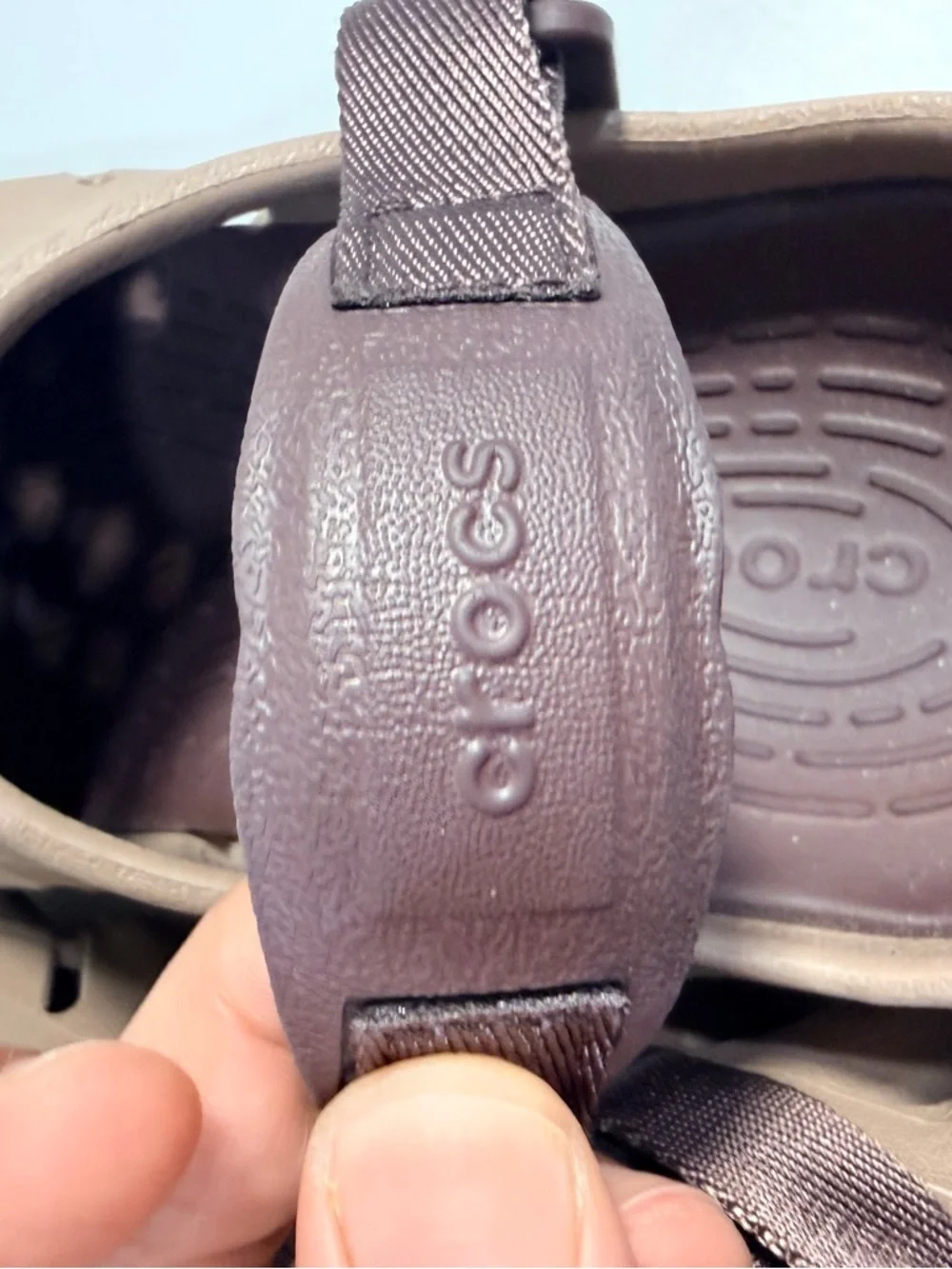 Crocs Echo Clog K Sandals With Adjustable Red Strap Rugged Outdoor Kids J6
